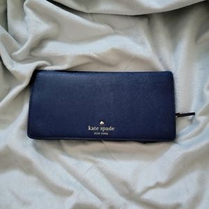 Kate Spade Wallet, lightly used, navy blue